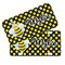 Bee & Polka Dots Mini License Plates - MAIN (4 and 2 Holes)