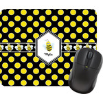 Bee & Polka Dots Rectangular Mouse Pad (Personalized)
