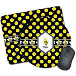 Bee & Polka Dots Mouse Pad (Personalized)