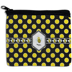 Bee & Polka Dots Rectangular Coin Purse (Personalized)