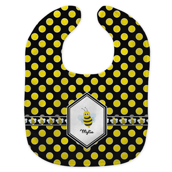 Bee & Polka Dots New Bib Flat Approval