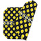 Bee & Polka Dots Octagon Placemat - Double Print (folded)
