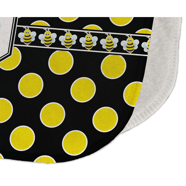 Bee & Polka Dots Old Burp Detail