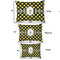 Bee & Polka Dots Outdoor Dog Beds - SIZE CHART