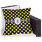 Bee & Polka Dots Outdoor Pillow - 16" (Personalized)