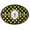 Bee & Polka Dots Oval Patch