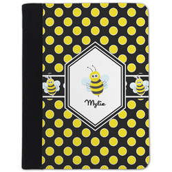 Bee & Polka Dots Padfolio Clipboard - Small (Personalized)