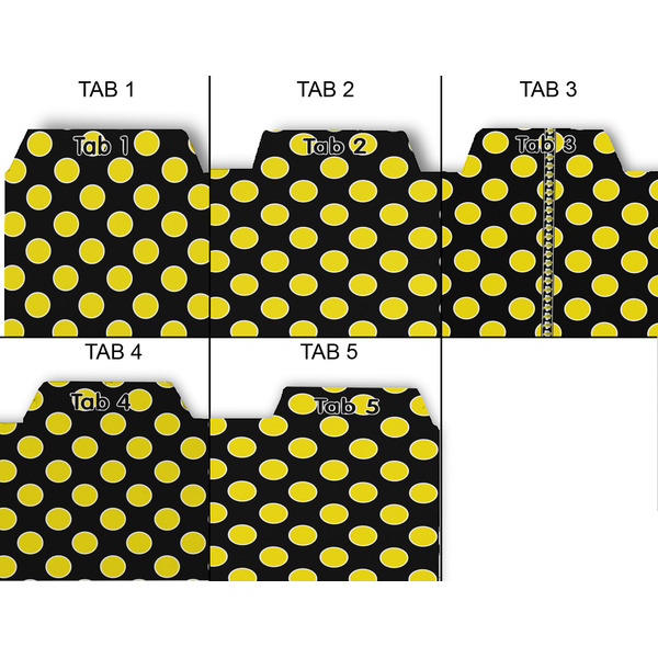 Bee & Polka Dots Page Dividers - Set of 5 - Approval