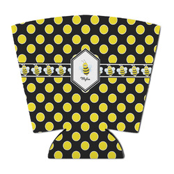 Bee & Polka Dots Party Cup Sleeve - with Bottom (Personalized)