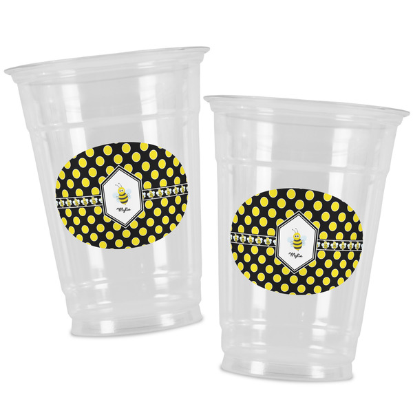 Bee & Polka Dots Party Cups - 16oz - Alt View