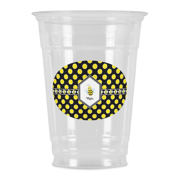 Custom Bee & Polka Dots Party Cups - 16oz (Personalized)