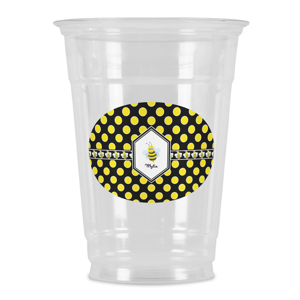 Custom Bee & Polka Dots Party Cups - 16oz (Personalized)