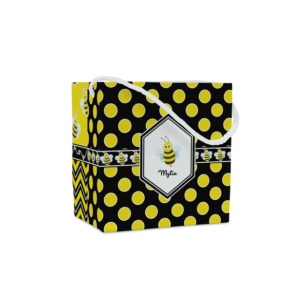 Custom Bee & Polka Dots Party Favor Gift Bags (Personalized)