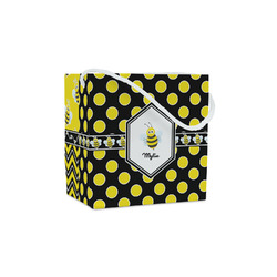 Bee & Polka Dots Party Favor Gift Bags - Matte (Personalized)