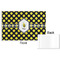 Bee & Polka Dots Disposable Paper Placemat - Front & Back