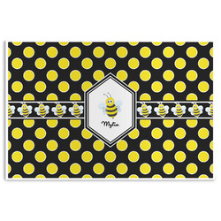 Bee & Polka Dots Disposable Paper Placemats (Personalized)