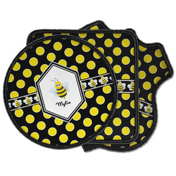Bee & Polka Dots Iron on Patches (Personalized)