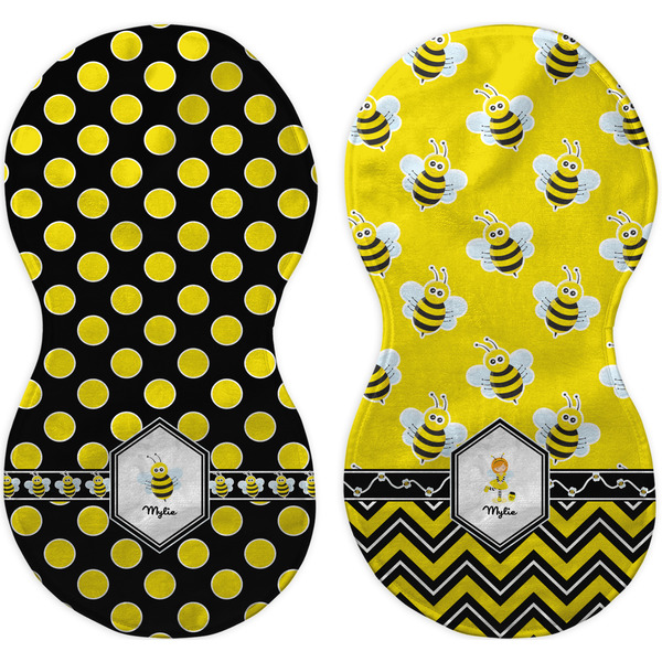 Bee & Polka Dots Peanut Shaped Burps - Approval