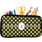 Bee & Polka Dots Neoprene Pencil Case - Small w/ Name or Text