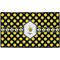 Bee & Polka Dots Door Mat - 60"x36" (Personalized)