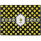 Bee & Polka Dots Personalized Door Mat - 24x18 (APPROVAL)