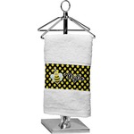 Bee & Polka Dots Cotton Finger Tip Towel (Personalized)