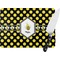 Bee & Polka Dots Personalized Glass Cutting Board