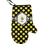 Bee & Polka Dots Right Oven Mitt (Personalized)
