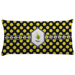 Bee & Polka Dots Pillow Case - King (Personalized)