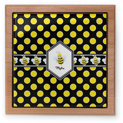 Bee & Polka Dots Pet Urn w/ Name or Text