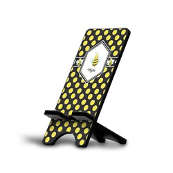 Bee & Polka Dots Cell Phone Stand (Large) (Personalized)