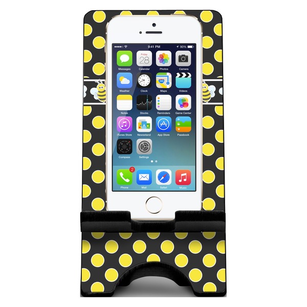 Bee & Polka Dots Phone Stand w/ Phone