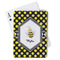 Bee & Polka Dots Playing Cards - Front View