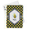 Bee & Polka Dots Playing Cards (Personalized)