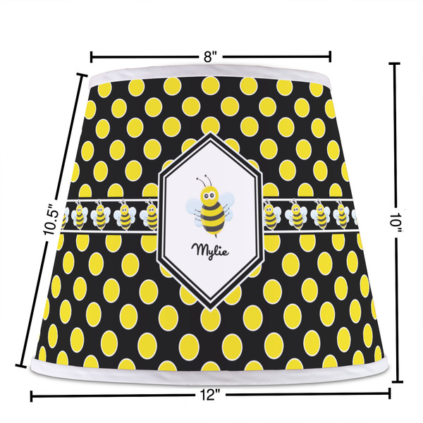 Bee & Polka Dots Poly Film Empire Lampshade - Dimensions