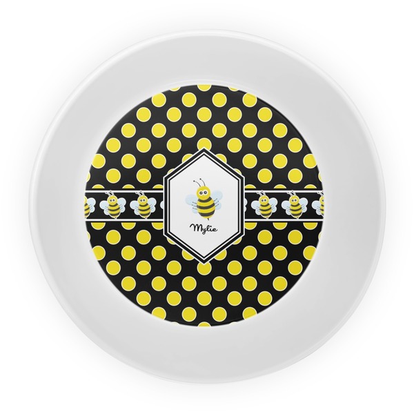 Bee & Polka Dots Melamine Bowl - Center