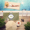 Bee & Polka Dots Pool Towel Lifestyle