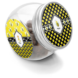 Bee & Polka Dots Puppy Treat Jar (Personalized)