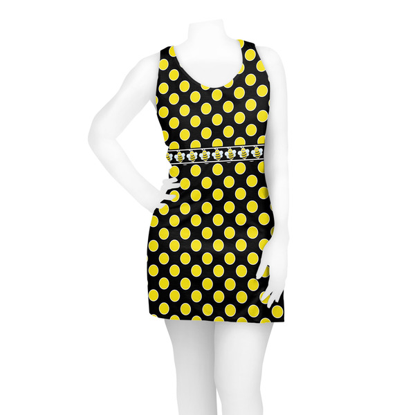 Bee & Polka Dots Racerback Dress - On Model - Front