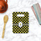 Bee & Polka Dots Rectangle Trivet with Handle - LIFESTYLE