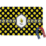 Bee & Polka Dots Rectangular Fridge Magnet (Personalized)