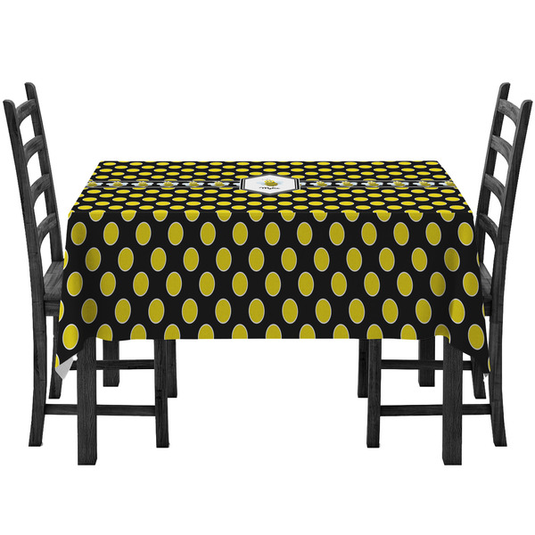 Custom Bee & Polka Dots Tablecloth (Personalized)