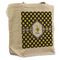 Bee & Polka Dots Reusable Cotton Grocery Bag - Front View