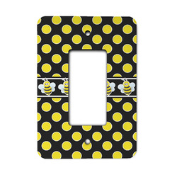 Bee & Polka Dots Rocker Style Light Switch Cover