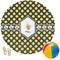 Bee & Polka Dots Round Beach Towel (Personalized)