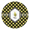 Bee & Polka Dots Round Decal (Personalized)
