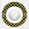 Bee & Polka Dots Round Linen Placemats - LIFESTYLE (single)