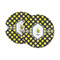 Bee & Polka Dots Sandstone Car Coasters - PARENT MAIN (Set of 2)