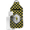 Bee & Polka Dots Sanitizer Holder Keychain - Large with Case