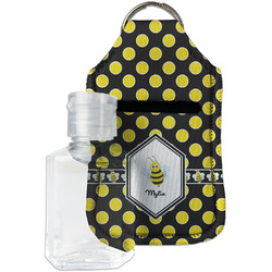 Bee & Polka Dots Hand Sanitizer & Keychain Holder (Personalized)